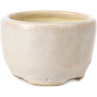 Bonsai 45 mm round off white bonsai pot by Bonsai, Japan