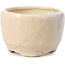 Round off white bonsai pot by Bonsai - 45 x 45 x 30 mm