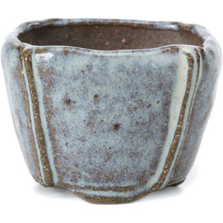 Bonsai Pot à bonsaï bleu carré de 56 mm par Bonsai, Japon