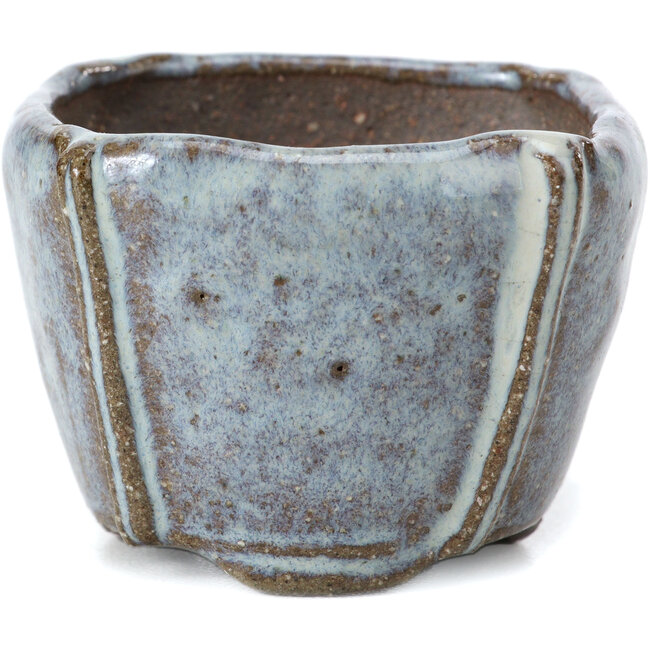 Square blue bonsai pot by Bonsai - 56 x 56 x 40 mm