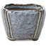 Pot à bonsaï carré bleu par Bonsai - 56 x 56 x 40 mm
