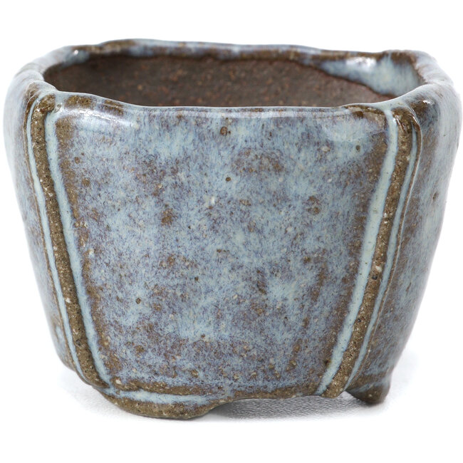 Pot à bonsaï carré bleu par Bonsai - 56 x 56 x 40 mm