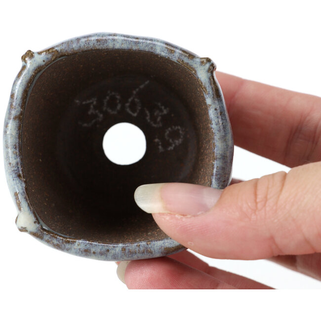 Maceta de bonsái cuadrada azul de Bonsai - 56 x 56 x 40 mm