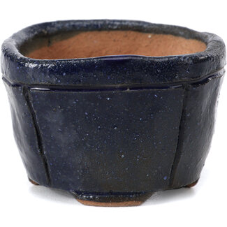 Bonsai 57 mm square blue bonsai pot by Bonsai, Japan