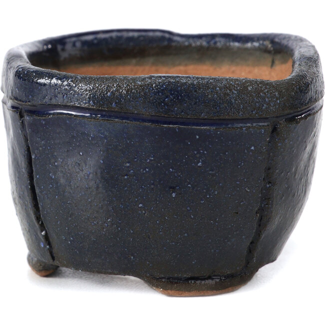 Quadratische blaue Bonsaischale von Bonsai - 57 x 57 x 40 mm