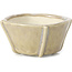 Square beige bonsai pot by Bonsai - 66 x 66 x 35 mm