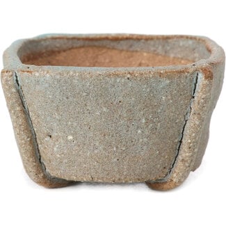 Bonsai 50 mm square blue bonsai pot by Bonsai, Japan