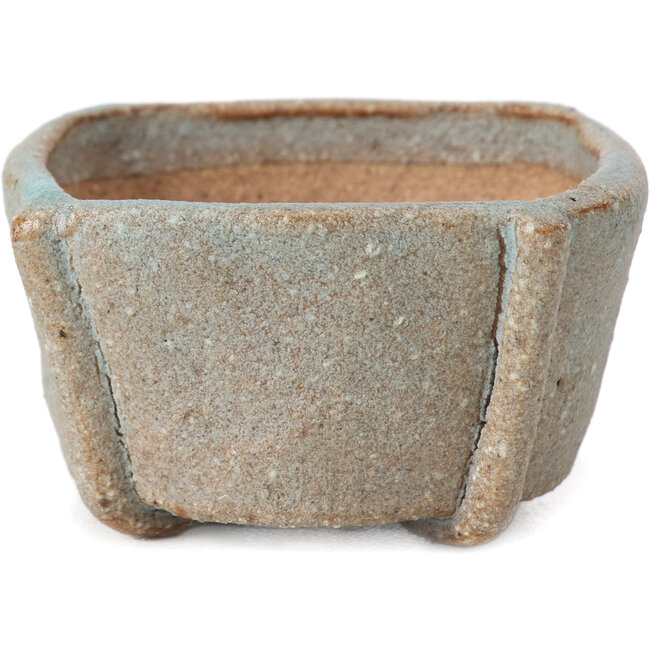 Pot à bonsaï carré bleu par Bonsai - 50 x 50 x 27 mm