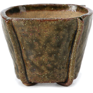 Bonsai Pot à bonsaï vert carré de 57 mm par Bonsai, Japon