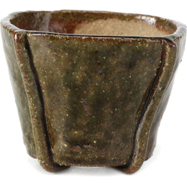 Pot à bonsaï carré vert par Bonsai - 57 x 57 x 50 mm