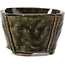 Square green bonsai pot by Bonsai - 55 x 55 x 37 mm