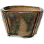 Pot à bonsaï carré vert multicolore par Bonsai - 60 x 60 x 38 mm