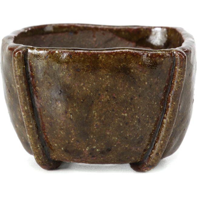 Pot à bonsaï carré vert par Bonsai - 60 x 60 x 40 mm