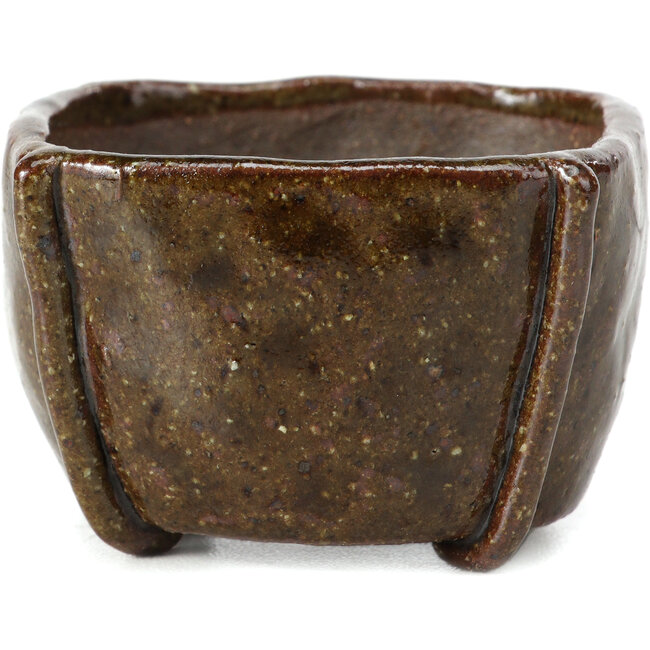 Pot à bonsaï carré vert par Bonsai - 60 x 60 x 40 mm