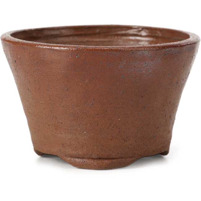 Pot à bonsaï rond marron par Bonsai - 73 x 73 x 46 mm