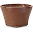 Round brown bonsai pot by Bonsai - 73 x 73 x 46 mm