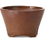 Round brown bonsai pot by Bonsai - 73 x 73 x 46 mm