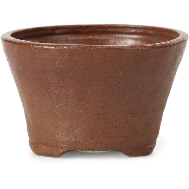 Vaso per bonsai rotondo marrone di Bonsai - 73 x 73 x 46 mm