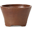 Round brown bonsai pot by Bonsai - 73 x 73 x 46 mm