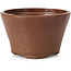 Round brown bonsai pot by Bonsai - 73 x 73 x 46 mm