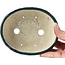 Ovale mehrfarbige Bonsaischale von Bunzan - 137 x 111 x 40 mm