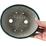 Pot à bonsaï ovale bleu et vert par Bunzan - 146 x 125 x 50 mm
