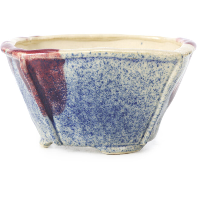 Pot à bonsaï carré multicolore par Bonsai - 120 x 120 x 65 mm