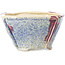 Pot à bonsaï carré multicolore par Bonsai - 120 x 120 x 65 mm