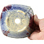 Pot à bonsaï carré multicolore par Bonsai - 120 x 120 x 65 mm