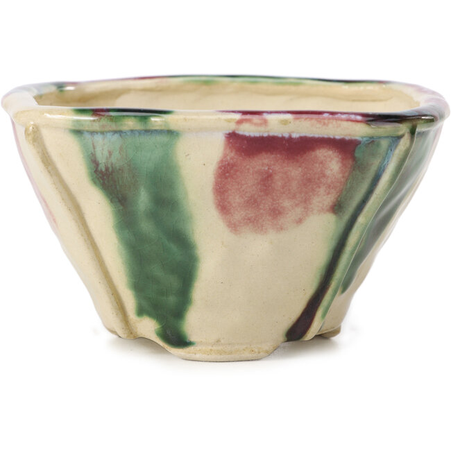 Maceta de bonsái cuadrada multicolor de Bonsai - 120 x 120 x 65 mm