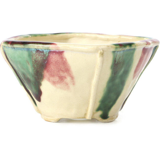 Maceta de bonsái cuadrada multicolor de Bonsai - 120 x 120 x 65 mm