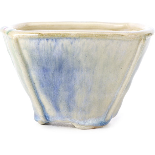 Square multicolor bonsai pot by Bonsai - 112 x 112 x 73 mm