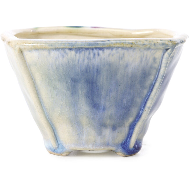 Square multicolor bonsai pot by Bonsai - 112 x 112 x 73 mm