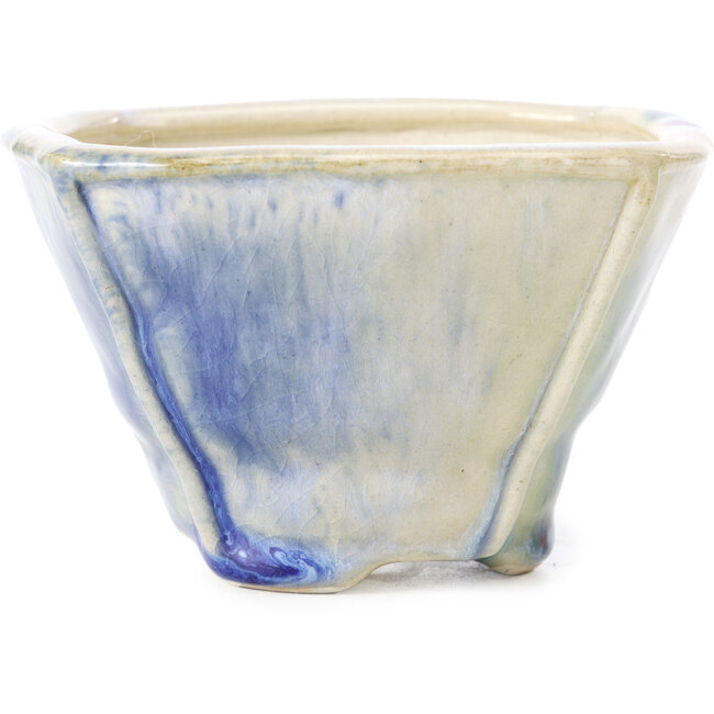 Pot à bonsaï carré multicolore par Bonsai - 112 x 112 x 73 mm