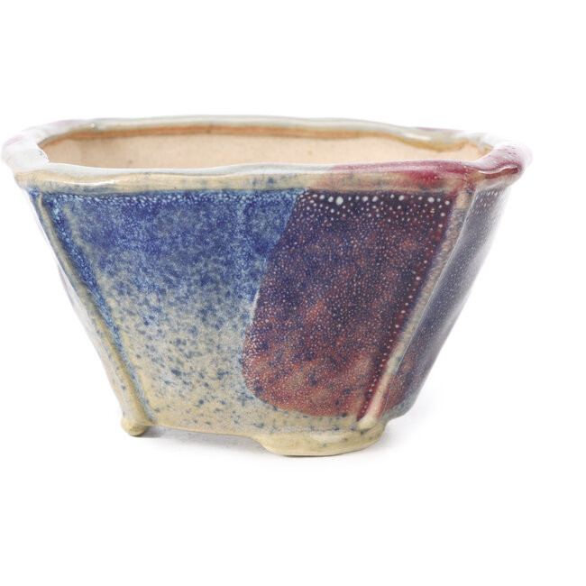 Square multicolor bonsai pot by Bonsai - 120 x 120 x 65 mm
