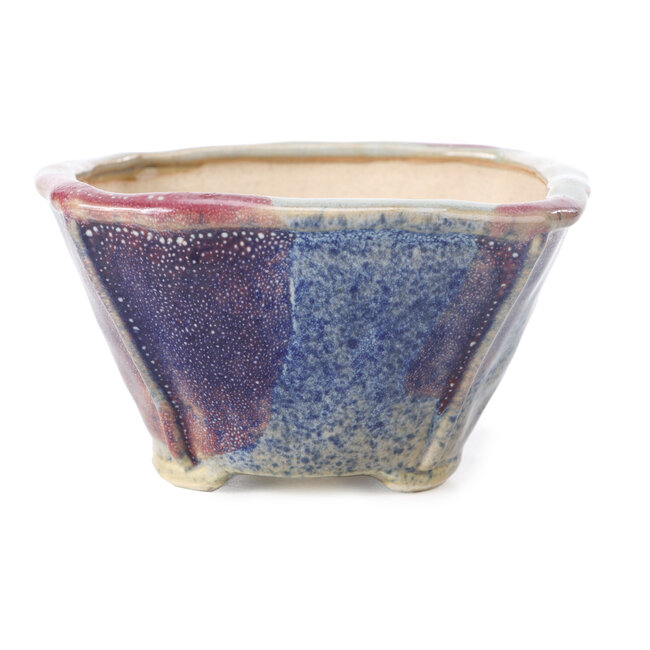Pot à bonsaï carré multicolore par Bonsai - 120 x 120 x 65 mm