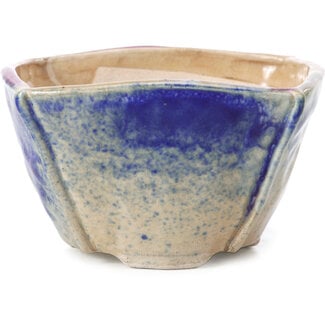 Bonsai 104 mm square multicolor bonsai pot by Bonsai, Japan