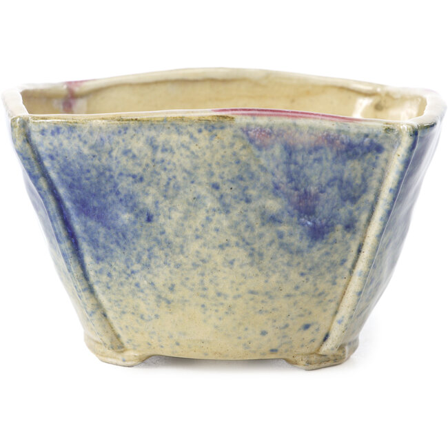 Vaso per bonsai quadrato multicolore di Bonsai - 104 x 104 x 65 mm