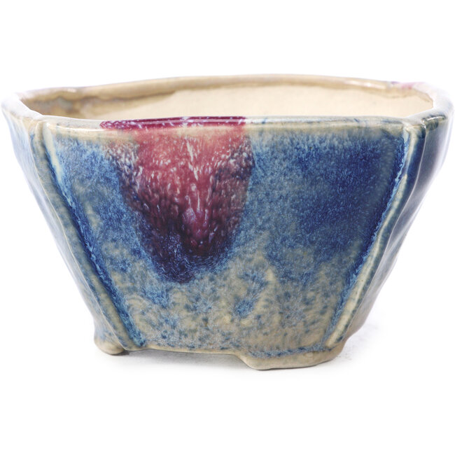 Vaso per bonsai quadrato multicolore di Bonsai - 104 x 104 x 65 mm