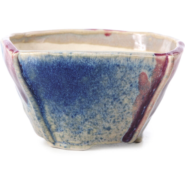 Maceta de bonsái cuadrada multicolor de Bonsai - 104 x 104 x 65 mm