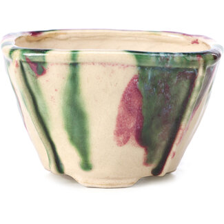 Bonsai Pot à bonsaï multicolore carré de 112 mm par Bonsai, Japon