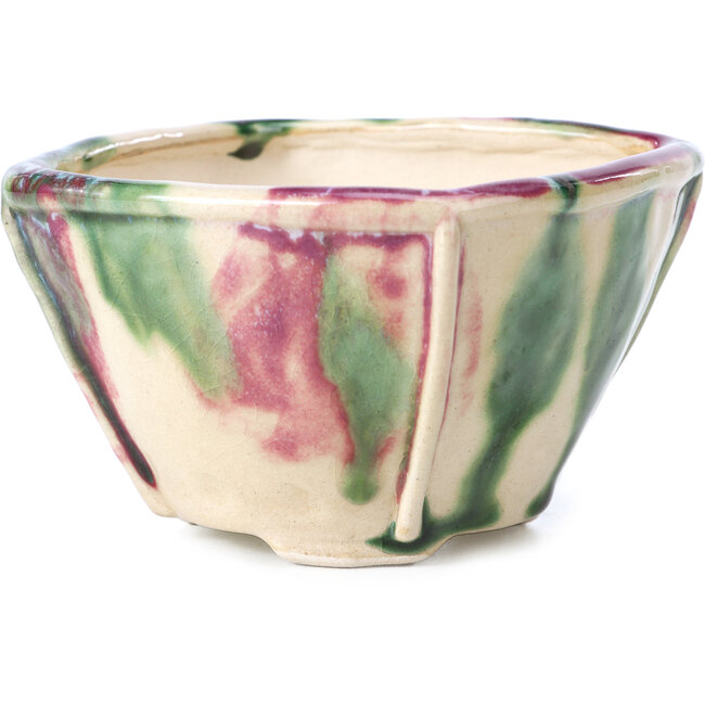 Pot à bonsaï carré multicolore par Bonsai - 112 x 110 x 70 mm