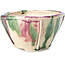 Pot à bonsaï carré multicolore par Bonsai - 112 x 110 x 70 mm