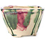 Pot à bonsaï carré multicolore par Bonsai - 112 x 110 x 70 mm