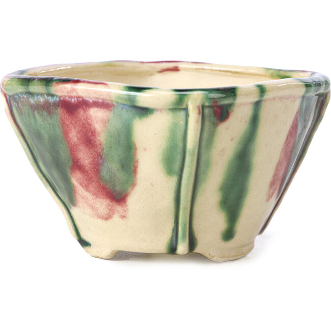 Vaso bonsai quadrato multicolor di Bonsai - 112 x 110 x 70 mm