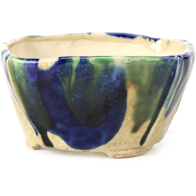 Pot à bonsaï carré multicolore par Bonsai - 112 x 114 x 62 mm