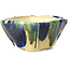 Pot à bonsaï carré multicolore par Bonsai - 112 x 114 x 62 mm