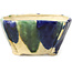 Square multicolor bonsai pot by Bonsai - 112 x 114 x 62 mm