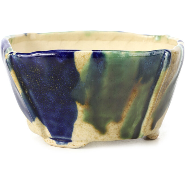 Pot à bonsaï carré multicolore par Bonsai - 112 x 114 x 62 mm