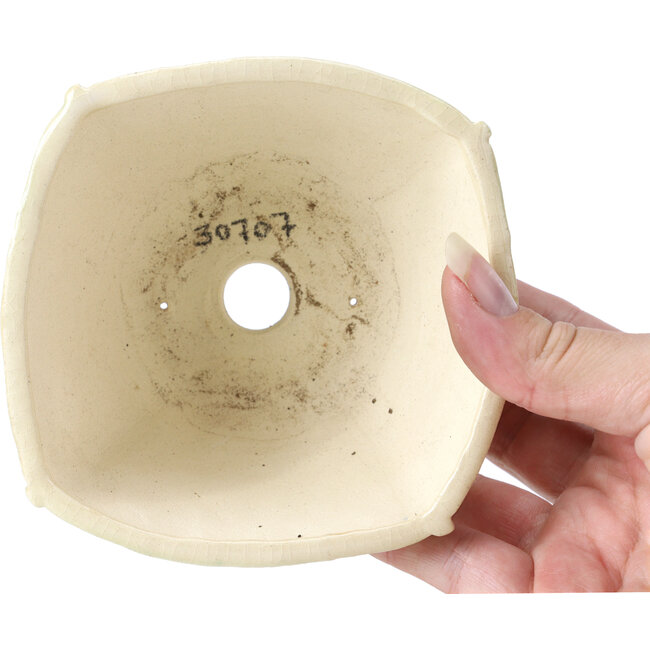 Vaso per bonsai quadrato multicolore di Bonsai - 112 x 112 x 62 mm